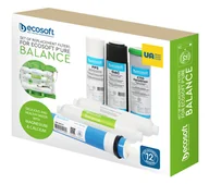 Uzdatniacze wody - Ecosoft Pure Balance Zestaw 6 filtrów do systemów odwróconej osmozy - miniaturka - grafika 1