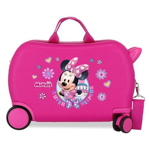 Joumma Disney Minnie Helpers walizka dziecięca różowa 45 x 31 x 20 cm twarda ABS 24,6 l 1,8 kg 4 koła bagaż podręczny, Różowy kolor, walizka dziecięca