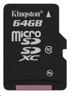 Karty pamięci - Karta pamięci Kingston 64GB micro SDXC Memory Card (Class 10) bez adaptéru - miniaturka - grafika 1