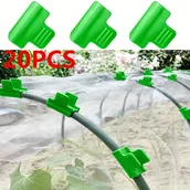 Inne - TEMU 20 szt. Zielone plastikowe klipy napinające do zabezpieczania siatki w szklarniach, łukach kwiatowych, szklarniach i ekh przeciwsłonecznych - - miniaturka - grafika 1