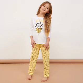 Piżamy dla dziewczynek - Sinsay - Piżama - Żółty - grafika 1