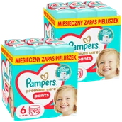 Pieluchy - Zestaw Pampers Premium Care Pants, pieluchomajtki, rozmiar 6, 13-19 kg, 2 x 93 sztuki - miniaturka - grafika 1