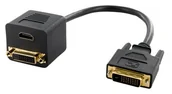 Kable komputerowe i do monitorów - 4World Kabel DVI DVI HDMI 0.2 m - miniaturka - grafika 1