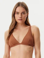 Stroje kąpielowe - Calvin Klein Swimwear Góra od bikini KW0KW02844 Brązowy - miniaturka - grafika 1