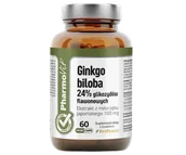 Zioła - GINKGO BILOBA (Miłorząb japoński) ekstrakt 60 sztuk PharmoVit kapsułki vege - miniaturka - grafika 1