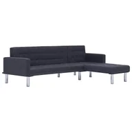 Narożniki - Rozkładany narożnik ciemnoszary F0-R17 - miniaturka - grafika 1