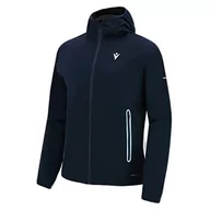 Kurtki męskie - Macron Męska kurtka przeciwdeszczowa Run Fcc Caleb Light Man Nav/Col, Navy-Columbia, XL, Navy-Columbia, XL - miniaturka - grafika 1