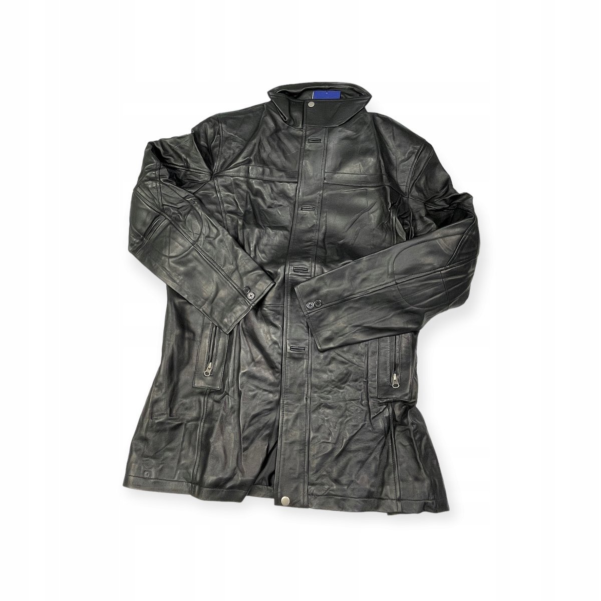 Skórzana kurtka męska czarna REAL LEATHER XL