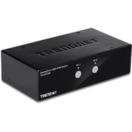 Przełączniki KVM - Trendnet TK-241DP przełącznik KVM Czarny - miniaturka - grafika 1