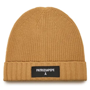 Czapka Patrizia Pepe 2F0111/K9O3A-B794 Brązowy - Czapki damskie - miniaturka - grafika 1