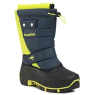 Śniegowce damskie - KangaRoos Śniegowce Kanga- Bean II 18416 000 4054 S Dk Navy/Lime - miniaturka - grafika 1