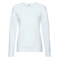 Bluzy damskie - Bluza damska z lekkiego materiału Lightweight Fruit of the Loom - Biały XS - miniaturka - grafika 1