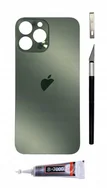Części serwisowe do telefonów - OEM Panel tylny zielony do iPhone 13 Pro Max Big Hole szkło klapka baterii - miniaturka - grafika 1