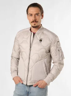 Blauer Pikowana kurtka męska Mężczyźni szary jednolity, XXXL - Kurtki męskie - miniaturka - grafika 1