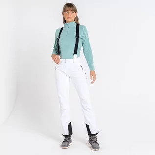 Spodnie damskie - Dare 2b - Damskie Spodnie Narciarskie Wodoodporne z Szelkami Effused II Biały, Rozmiar: 34R - grafika 1