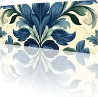 Podkładki pod mysz - PODKŁADKA POD MYSZKĘ XXL Barokowy Liść 80x30 TILT Dla gracza Gamingowa - miniaturka - grafika 1