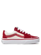 Buty dla dziewczynek - Vans Tenisówki Uy Sk8-Low VN0A7Q5LCIS1 Czerwony - miniaturka - grafika 1