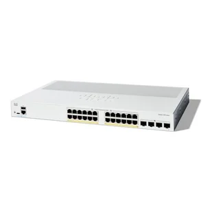 - Cisco - Cisco Catalyst 1200-24P-4X - Switch - C3 - inteligentny - 24 x 10/100/1000 (PoE+) + 4 x Ethernet 10 GB SFP+ - Montab - Pozostałe akcesoria sieciowe - miniaturka - grafika 1