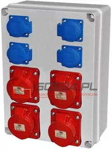 ROZDZIELNICA BUDOWLANA 4x16A/5 4x230V - Rozdzielnie elektryczne - miniaturka - grafika 1