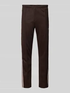 Spodnie dresowe z elastycznym ściągaczem - Spodnie sportowe męskie Spodnie dresowe z elastycznym ściągaczem - Spodnie sportowe męskie - miniaturka - grafika 1