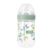 Butelki dla niemowląt - Nuk 742005 Butelka 260 Ml For Nature Smoczek Sil. M - miniaturka - grafika 1