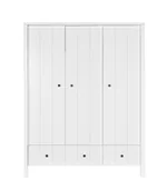 Szafy i szafki dla dzieci - Szafa trzydrzwiowa biała allpin - miniaturka - grafika 1