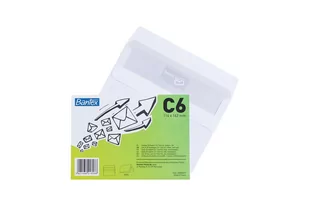 Koperta biała Bantex C6 SK folia 50 szt - Koperty - miniaturka - grafika 1