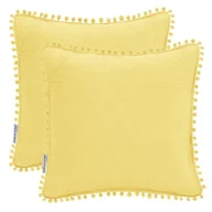 Poszewki na poduszki - AmeliaHome poszewka dekoracyjna MEADORE żółta 2szt. 45x45 - miniaturka - grafika 1