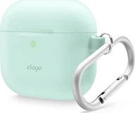 Akcesoria do słuchawek - Elago AirPods 4 Hang Silicone Case - etui z karabińczykiem do AirPods 4 miętowe - miniaturka - grafika 1