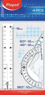 Linijki, ekierki - Corex Zestaw linijek Maped Start Mini 15cm MA5457 - miniaturka - grafika 1