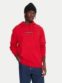 Bluzy męskie - Quiksilver Bluza Dna EQYFT05121 Czerwony Oversize - miniaturka - grafika 1