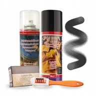 Środki do obuwia i ubrań - Renowator Czarny z Impregnatem Gumką i Szczotką do Zamszu Palc Zestaw 4w1 - miniaturka - grafika 1