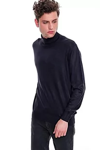 Bonamaison Men's TRMRVN100072 sweter męski, granatowy, XXL - Swetry męskie - miniaturka - grafika 1