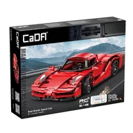 Klocki - Klocki konstrukcyjne CaDA Samochód zdalnie sterowany Auto sportowe czerwone 32 cm Red Blade Sport Car Pojazd 405 elementów RC Dual Mode - miniaturka - grafika 1