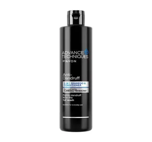 AVON ADVANCE TECHNIQUES ANTI-DANDRUFF SZAMPON PRZECIWŁUPIEŻOWY Z ODŻYWKĄ 2W1 400ML - Szampony do włosów - miniaturka - grafika 1