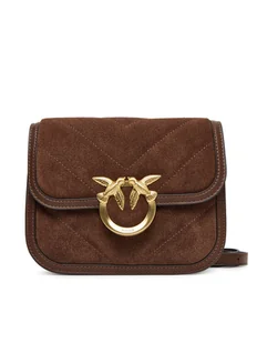 PINKO Torebka Love Box Bag Fl Mini AI 25-26 PLTT 104297 A2JH Brązowy - Torebki damskie - miniaturka - grafika 1