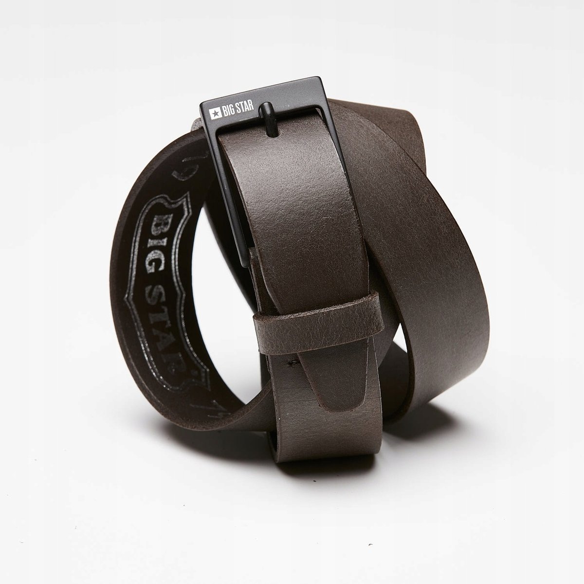 BIG STAR PASEK MĘSKI SKÓRZANY HH674136 BRĄZ 110