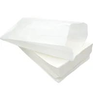 Akcesoria do pakowania - Torebki papierowe śniadaniowe fałdowe 15×29 cm 100 sztuk białe atestowane - miniaturka - grafika 1