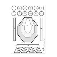 Tarcze i kulochwyty - Tactical Weapon System - Tarcza strzelecka TWS Drill IPSC - miniaturka - grafika 1