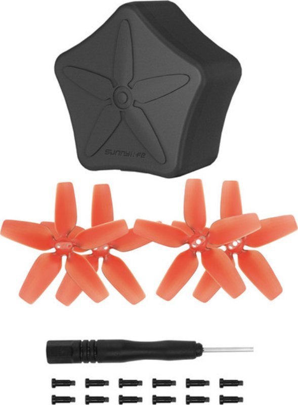SunnyLife ŚMIGŁA CZERWONE + ETUI DO DJI AVATA - 4 SZT.