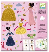 Zabawki kreatywne - Djeco Zestaw z naklejkami Ubrania sezonowe - miniaturka - grafika 1