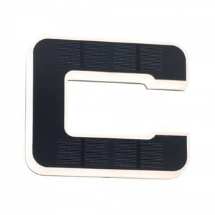 Paulmann Outdoor Solar kinkiet zewnętrzny 1x0,2W z literą c solarny czarny 94652 - Lampy ogrodowe - miniaturka - grafika 1