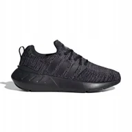 Sneakersy damskie - Buty sportowe adidas Swift Run 22 sneakersy czarne wygodne roz. 38 2/3 - miniaturka - grafika 1