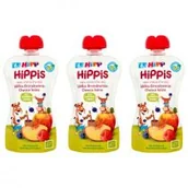 Desery dla dzieci - Hipp Mus owocowy Jabłka-Brzoskwinie-Owoce leśne po 6. miesiącu zestaw 3 x 100 g Bio - miniaturka - grafika 1
