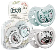 Smoczki uspokajające - LOVI SMOCZEK USPOKAJAJĄCY WILD SOUL 3-6 m 2szt. - miniaturka - grafika 1