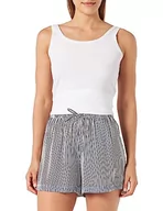 Spodenki damskie - VERO MODA Women's VMBUMPY WVN NoOS szorty, śnieżnobiałe/paski: India Ink, L, Snow White/Stripes:India Ink, L - miniaturka - grafika 1