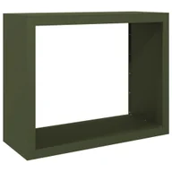 Wózki magazynowe - vidaXL Stojak na drewno opałowe, zielony, 100x40x80 cm, stalowy - miniaturka - grafika 1