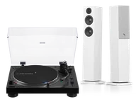 Gramofony - Audio-Technica AT-LP120XBT (czarny) + A38 W (biały) - miniaturka - grafika 1