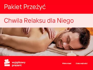 Pakiet Przeżyć Chwila Relaksu dla Niego - Wyjątkowy Prezent - kod - Kody i doładowania cyfrowe - miniaturka - grafika 1