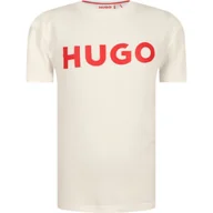Koszulki dla chłopców - HUGO KIDS T-shirt | Regular Fit - miniaturka - grafika 1